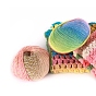 Fil de laine dégradé, fil de laine islandais teint en section, doux et chaud, pour chapeau écharpe châle tissé à la main
