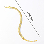 Brass Snake Chain Bracelets