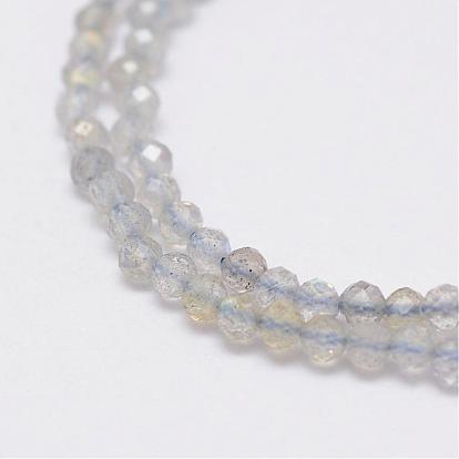 Chapelets de perles labradorite naturelle , ronde, à facettes (128 facettes)