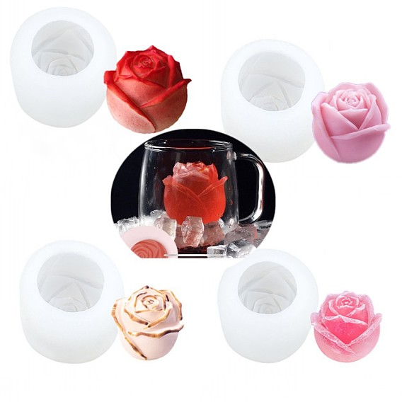 Силиконовые формы для свечей своими руками в форме цветка розы, для изготовления ароматических свечей