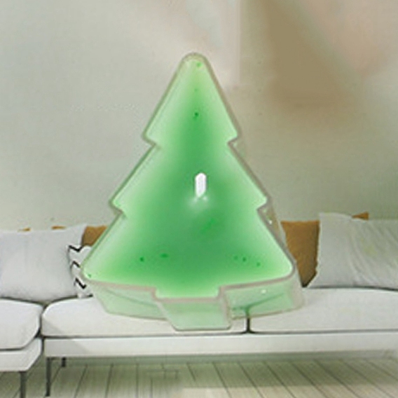Christmas Tree Plastic Clear Tea Light Candle Cup Holders, Heat-Resistant Candle Containers, for DIY Candle Making