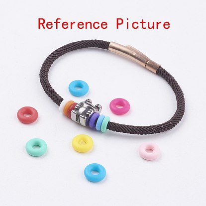 Perles de silicone, bricolage fabrication de bracelets, donut