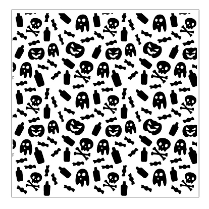 Halloween Transparent Clear Silicone Stamp/Seal, For DIY Scrapbooking/Photo Album Decorative, Use with Acrylic Printing Template Tool, Stamp Sheets, Tools