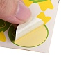 Pegatinas de sellado diy, etiquetas adhesivas de la imagen del paster, para el embalaje de regalo, palabra hecha a mano