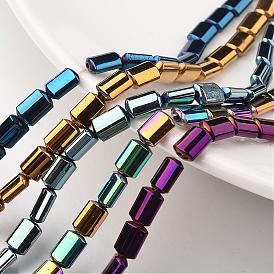 Electroplate Non-magnetic Synthetic Hematite Bead Strands, Rectangle