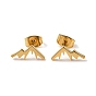 Golden 304 Stainless Steel Stud Earrings for Women