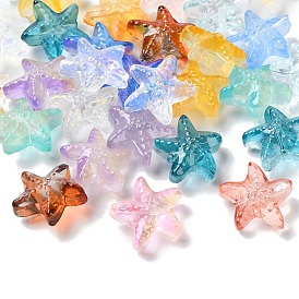 Transparent Glass Beads, Starfish