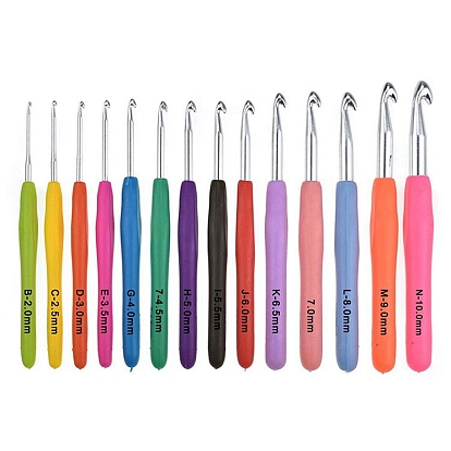 Наборы инструментов для вязания своими руками, в том числе алюминиевые крючки-иглы, Пластиковый маркер для закрепки стежков произвольного цвета, рулетка, игла, сумка для хранения