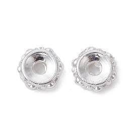 Alloy Spacer Beads, Long-Lasting Plated, Flower Shape