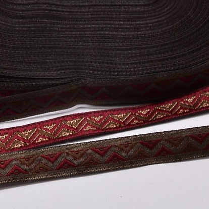 Polyester Ribbons, with Wave Pattern, Jacquard Ribbon