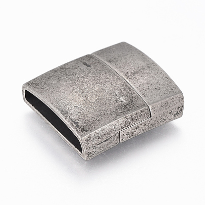 304 cierres magnéticos de acero inoxidable con extremos para pegar, Rectángulo