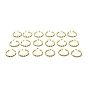 Эмалированные серьги-гвоздики с эффектом сглаза, серьги-кольца из настоящей позолоченной латуни 18k для женщин