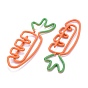 Carrot Iron Paperclips, Cute Paper Clips, Funny Bookmark Marking Clips