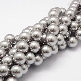 Chapelets de perles nacrées, Grade a, ronde