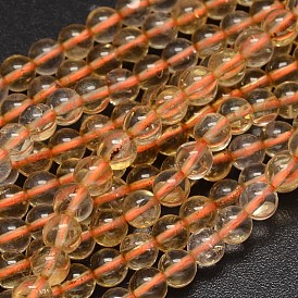 Rondes quartz naturel perles de cristal brins