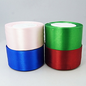 Ruban de satin, 2 pouces (50 mm), 25yards / roll (22.86m / roll), 100 yards / groupe, 4 rouleaux / groupe