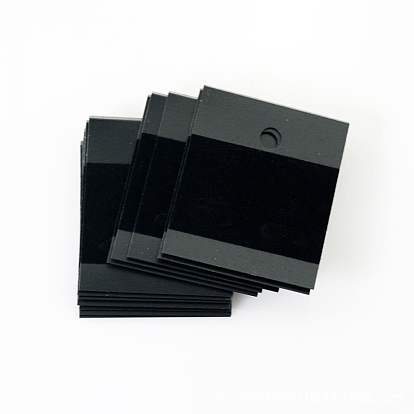 PVC Display Cards, with Velet, for Earring, Rectangle