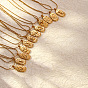 Collier à pendentif constellations en zircone cubique, avec chaînes serpent rondes en acier inoxydable doré