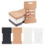 SUNNYCLUE 120Pcs 4 Colors Cardboard Paper Hair Clip Display Cards