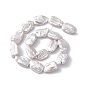 Baroque Natural Keshi Pearl Beads, Rectangle