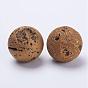 Electroplate Natural Druzy Geode Quartz Beads, Gemstone Home Display Decorations, No Hole/Undrilled, Round Ball