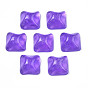 Transparent Resin Cabochons, Water Ripple Cabochons, with Glitter Powder, Square