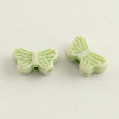 Craft Style Acrylic Beads, Butterfly, 8x13x4mm, Hole: 2mm, about 1800pcs/500g