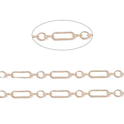 Латунь Figaro цепи, пайки, настоящие цепочки с золотым наполнителем 14k