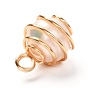 Natural Cultured Freshwater Pearl Pendants, with Real 18K Gold Plated Eco-Friendly Copper Wire, Round