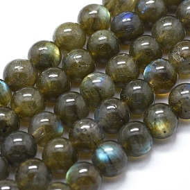 Natural Labradorite Beads Strands, Round