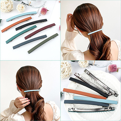Cute Acrylic Steel Clip for Girls' Hair - Sweet and Versatile Hair Accessory.