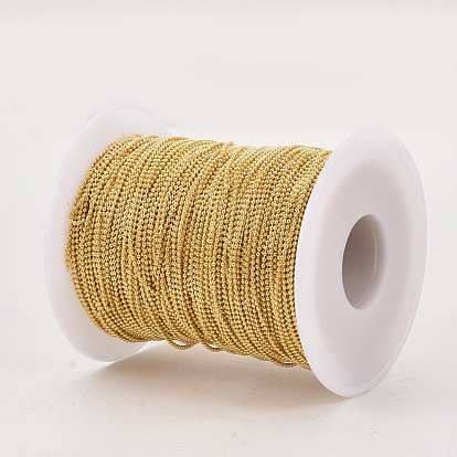 Brass Ball Chains, Long-Lasting Plated, Soldered, with Spool, Cadmium Free & Lead Free
