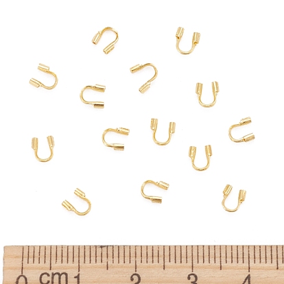 Tutores de alambre de latón, sin plomo y cadmio, 4.5x4x1 mm, agujero: 0.5 mm