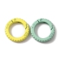 Spray Painted Alloy Spring Gate Rings, Ring Tire