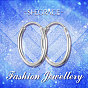 Pendientes de aro de plata de ley shegrace 925