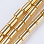 Electroplate Non-magnetic Synthetic Hematite Beads Strands, Grade AA, Column