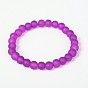Extensibles givrées perles de verre bracelets pour les enfants