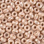 Opaque Colours Luster Glass Round Beads, Round Hole