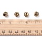 Latón perlas de circonio cúbico, rondo, 8 mm, agujero: 1.5 mm