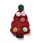 Decoraciones de exhibición de fieltro de lana, árbol de Navidad