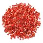 Opaque & Transparent Inside Colours Glass Seed Beads, Round Hole, Round & Tube