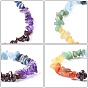 Chakra Gemstone Stretch Bracelets, with Crystal Threads