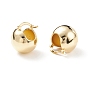 Rack Plating Brass Round Ball Chunky Hoop Earrings for Women, Cadmium Free & Lead Free