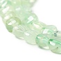 Perles naturelles préhnite brins, facette, plat rond, AA grade