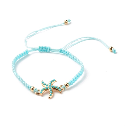 Круглые бусины хейши из камня и полимерной глины, наборы эластичных браслетов, составные браслеты с морскими звездами для женщин