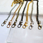 Correas de cadena de bolso de hierro, con broches de aleación, para reemplazo de bolso o bandolera