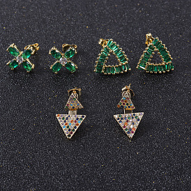Minimalist Geometric Earrings for Women - Chic High-end Ear Studs and Hoops Jewelry