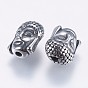 304 Stainless Steel Beads, Reversible, Buddha
