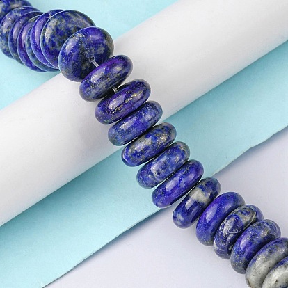 Lapis-lazuli, brins de perles naturels , perles heishi, disque