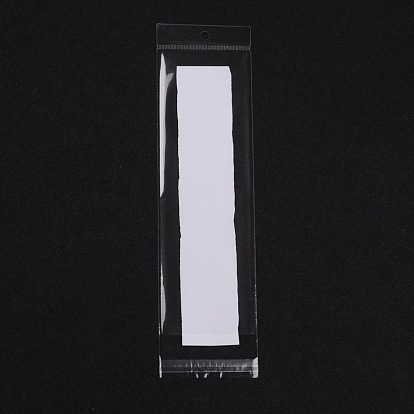 Pochettes de cellophane, rectangle, clair, 26.5x7 cm